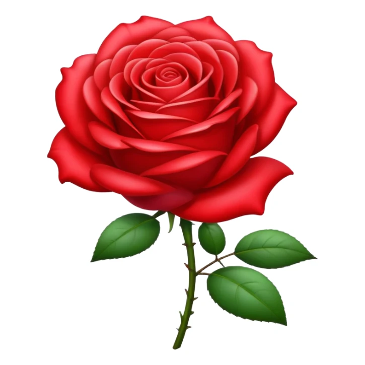 Emoji rose sticker