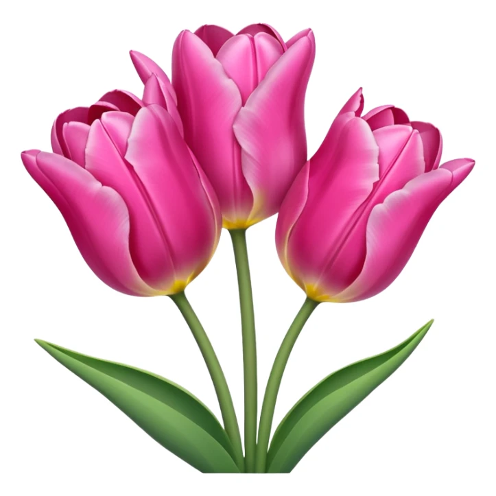 Aesthetic and adorable tulips sticker