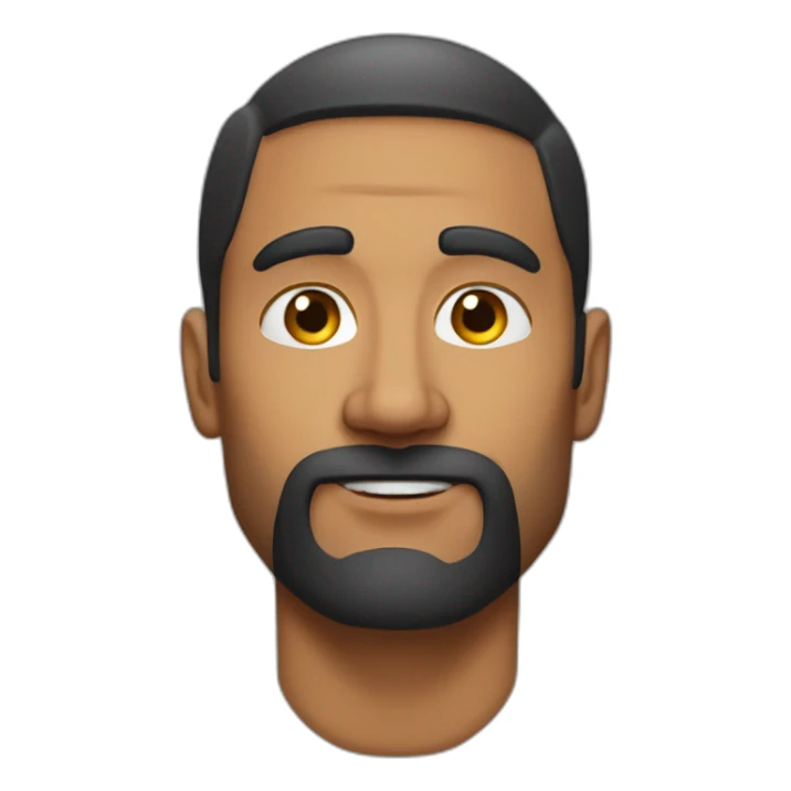 Gym fit guy face Indian not too age 50 lil bsld sticker