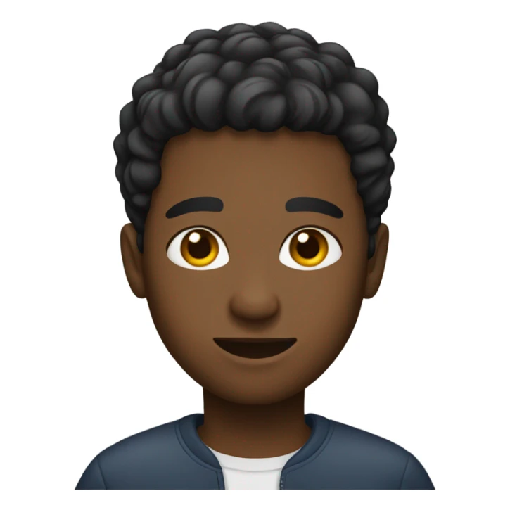  A black person with short hair sticker