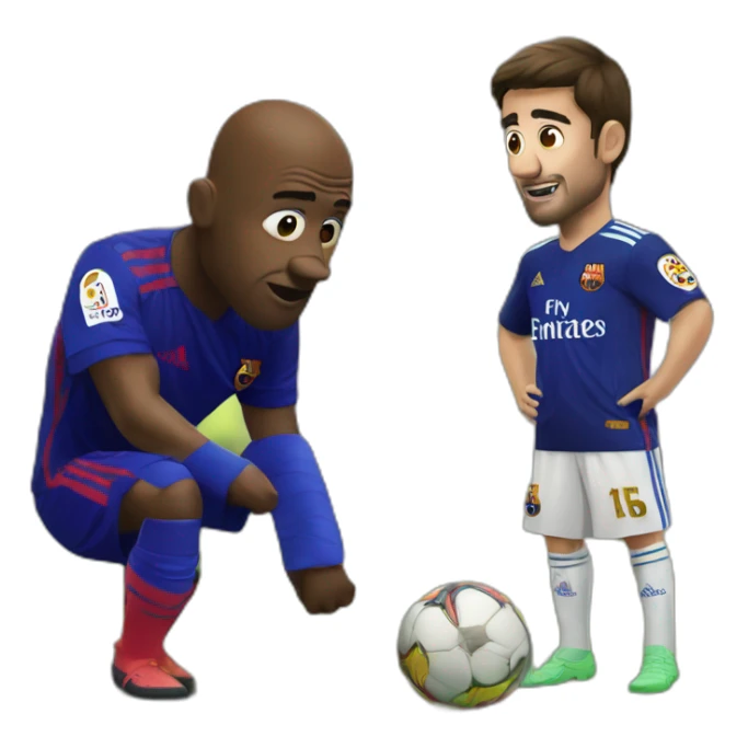 Real De Madrid versus FC Barcelone sticker