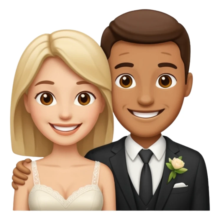 Married couple male and female sticker