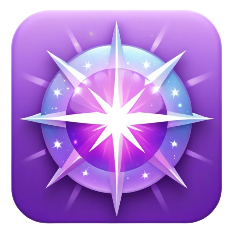 radiant holografic sparkle with violet tones sticker