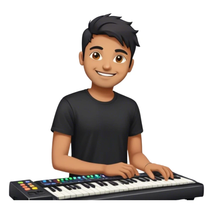 Indian guy who is also an electronic musician sticker