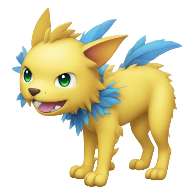 Kawaii cool Digimon-Fakemon-animal full body sticker