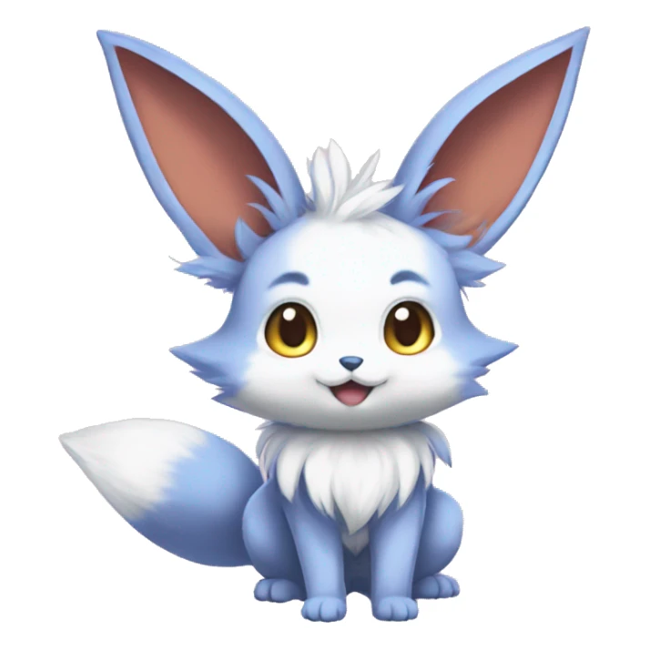 Eeveelution-Bunny-Fox-Pokémon-fusion full body sticker