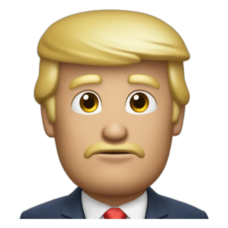 Trump qui boit de l'eau sticker