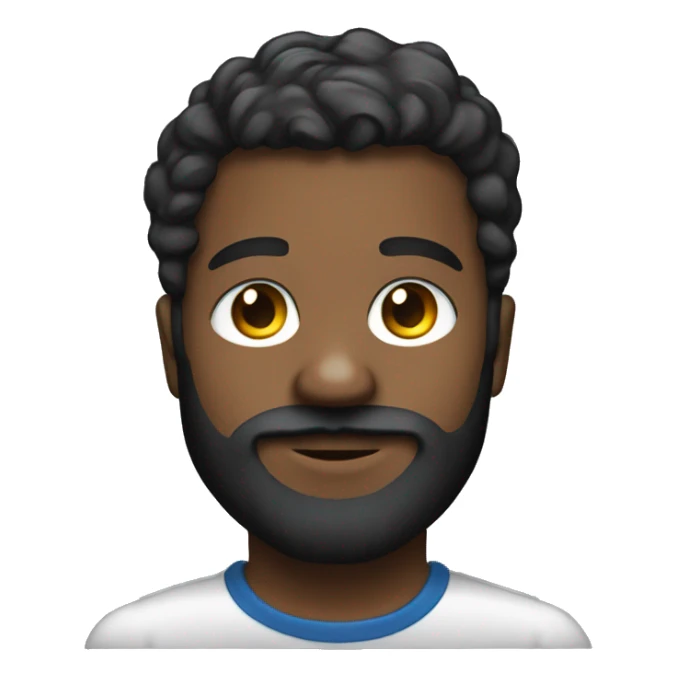 portrait of a bearded boy dj sticker