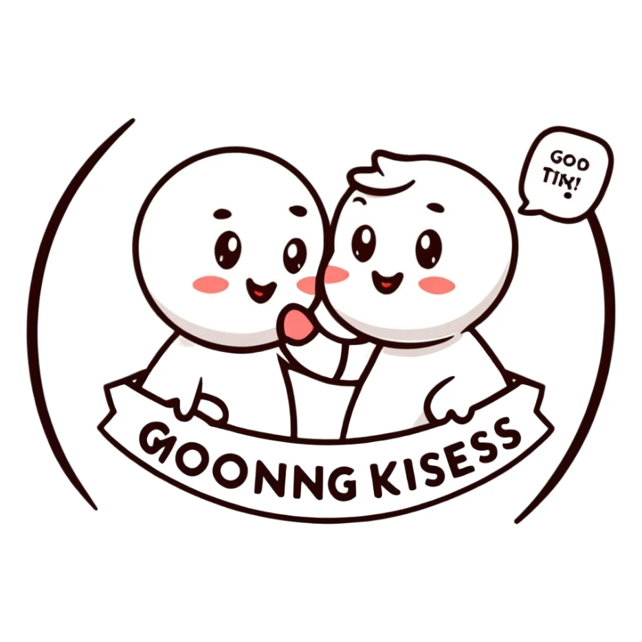 Good morning kisses sticker