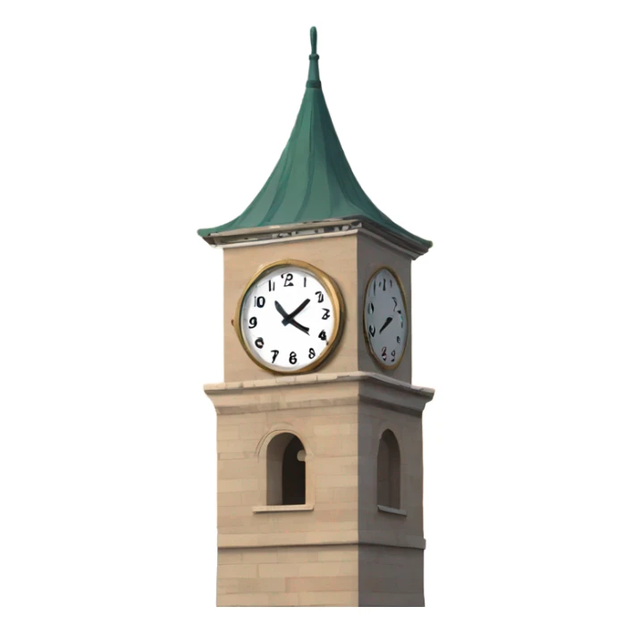 The famous symbol of Izmir, the clock tower sticker
