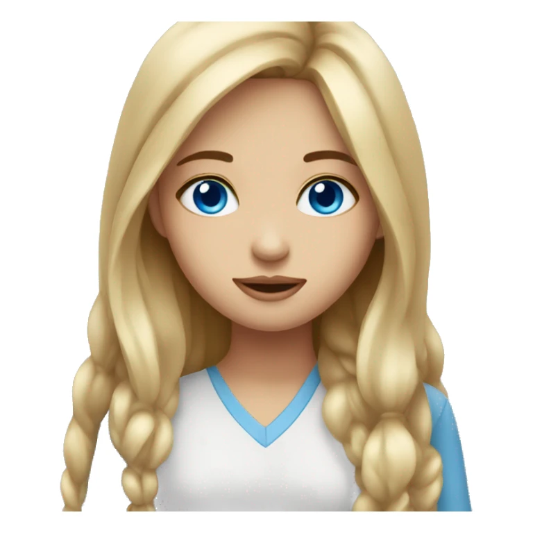 Girl wt Blue eyes sticker