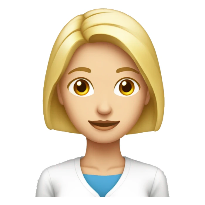 Mujer rubia perito forense quimica sticker