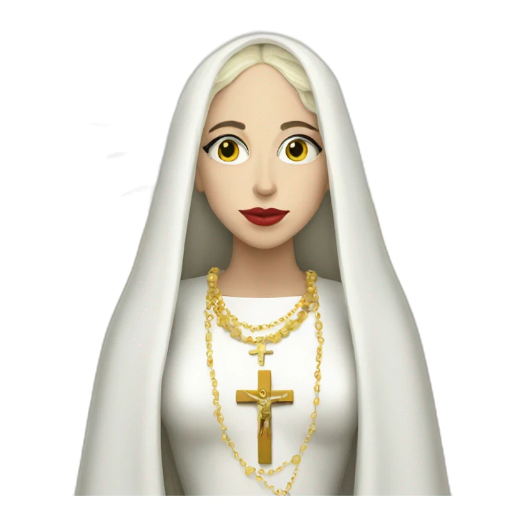 Lady Gaga as holy mary sticker