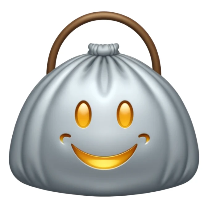 Un émoji de sac d'argent chic entrain de dormir sticker