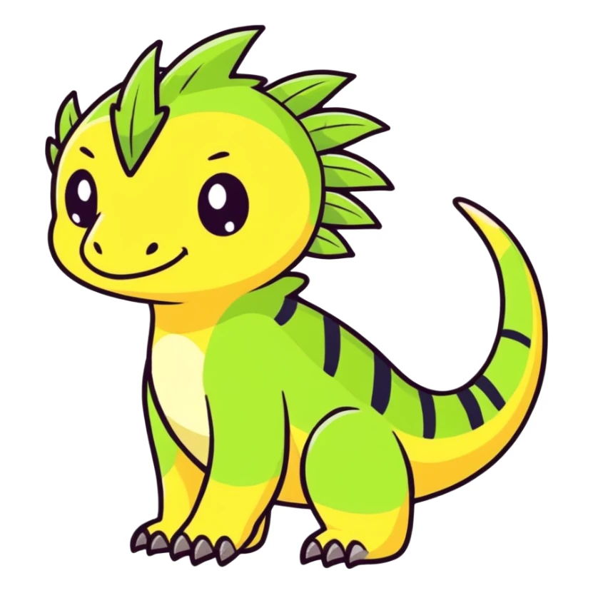 Tropical Exotic Fakémon-fantasy-creature, full body sticker