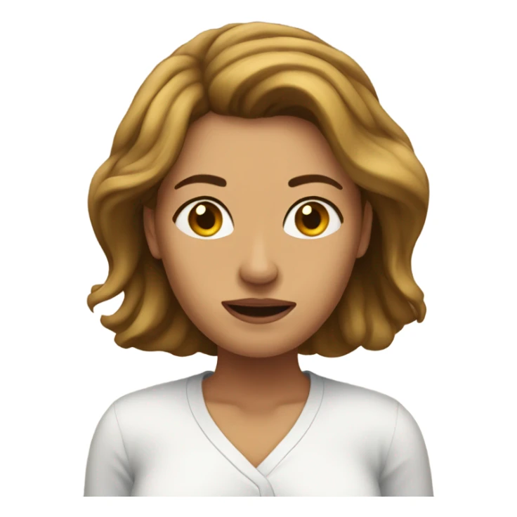 a woman who has woken up sticker