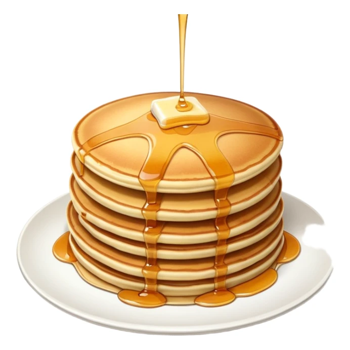 Plate of pancakes  sticker