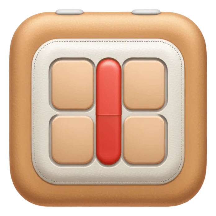 tan band aid with rounded corners sticker