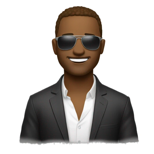 😎 - use this as base but have surprised look and have the emoji take off one pair of sunglasses to reveal another  sticker