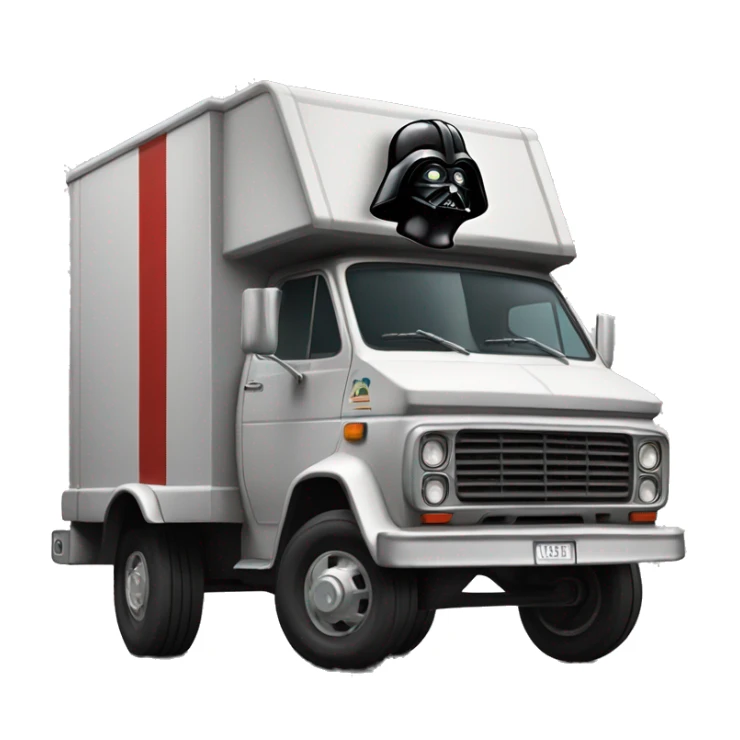1976 Darth Vader long mail delivery truck sticker