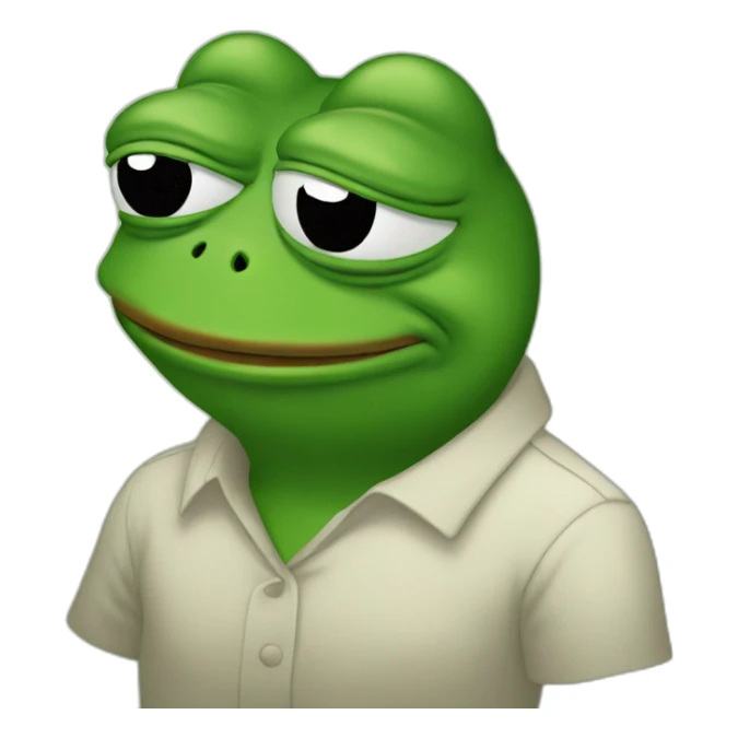 Pepe The Frog Peaceful sticker