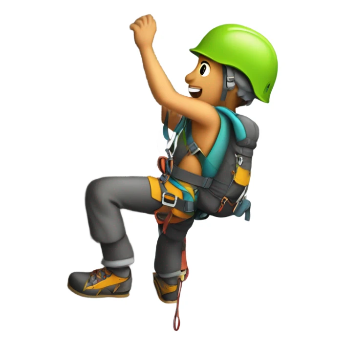 Climber sticker