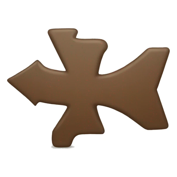 Giving direction to downward by a curved arrow  sticker