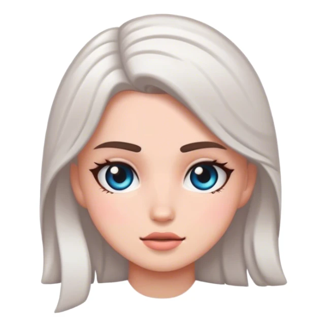 White girl skincaee sticker