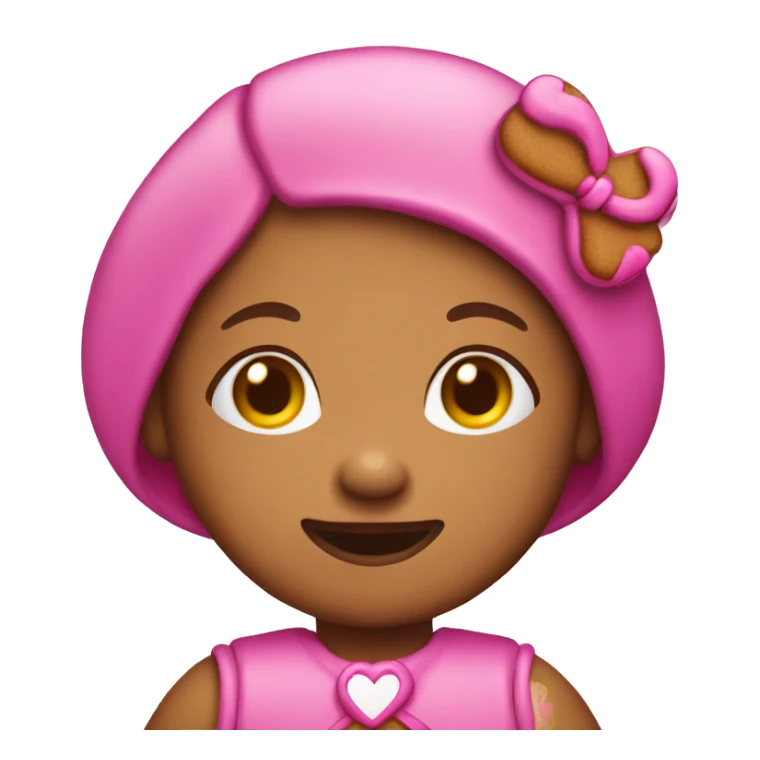 Gingerbread girl pink sticker