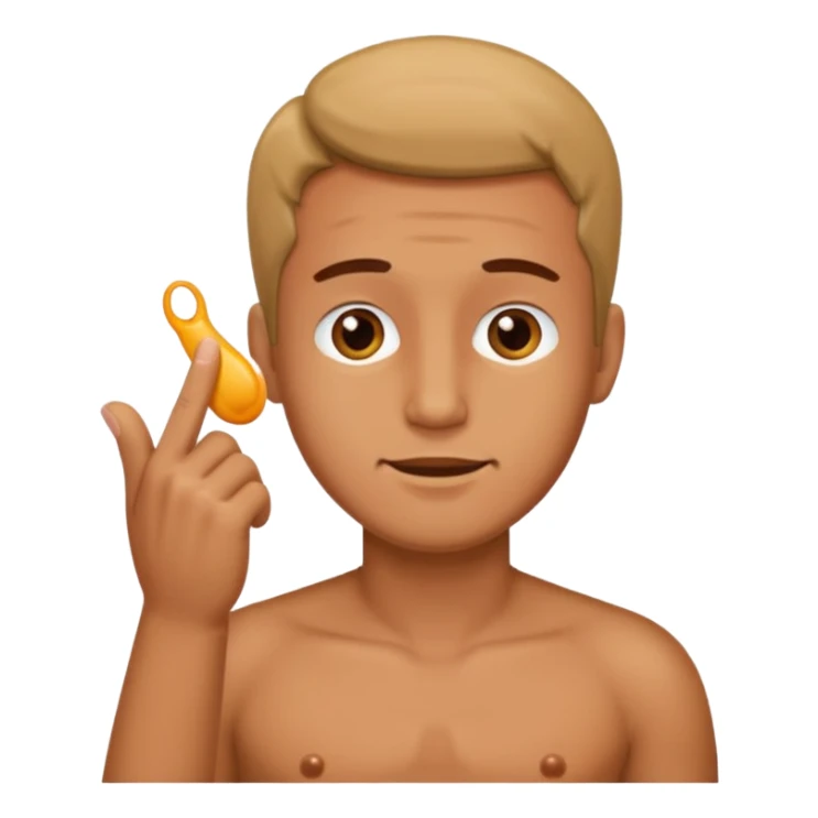 Guy stroking his penis  sticker