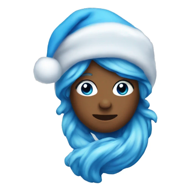Blue aesthetic Christmas emoji’s  sticker