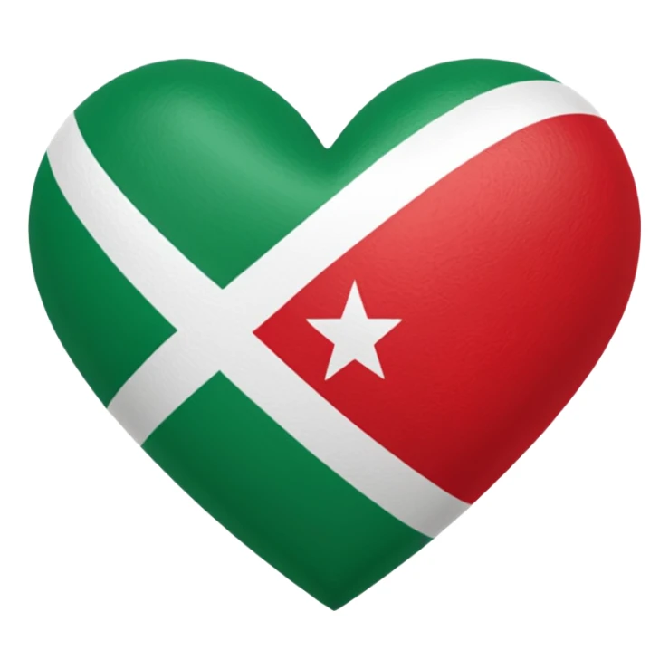 Somaliland flag emoji, heart-shaped sticker