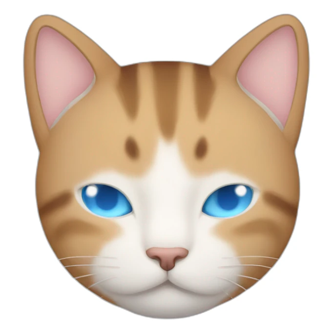 Extremely cute cat with blue eyes sleeping with "zzzz" sound over him sticker