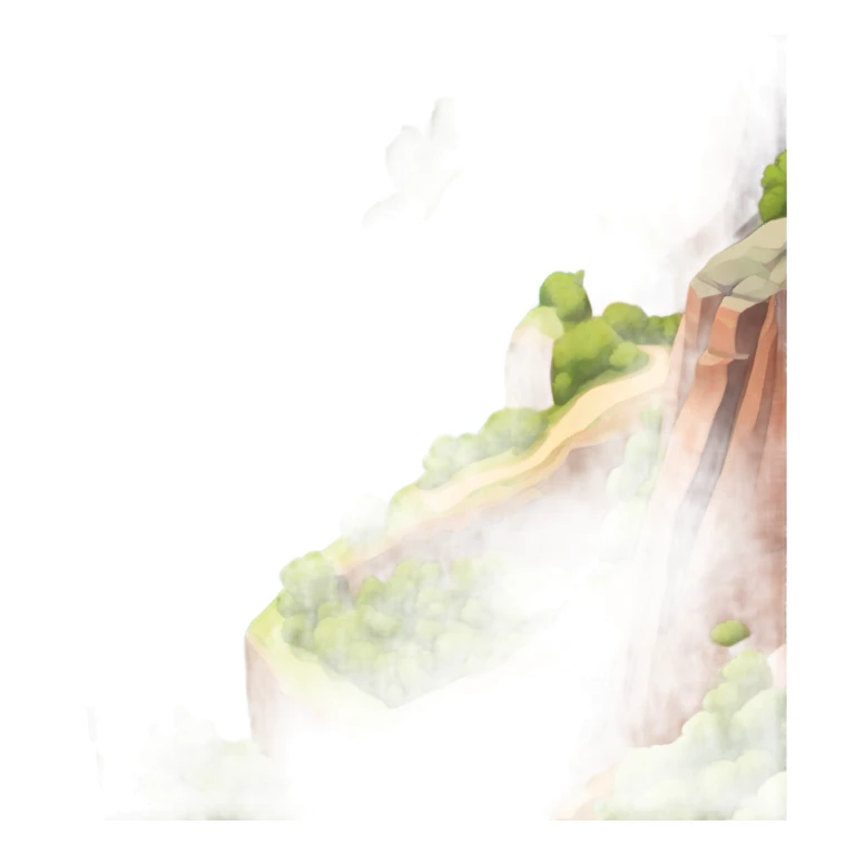 Zion National Park, the Narrows, isometric view  sticker