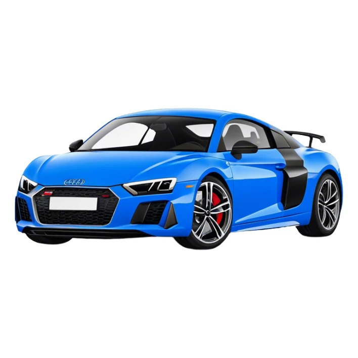 Audi R8 - Audi (Model Year: 2022)(Iconic Blue and Black) sticker