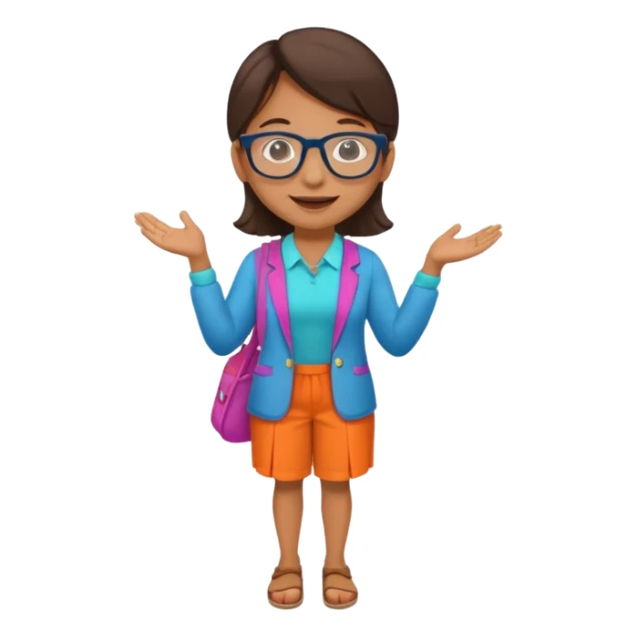kinder teacher full body sticker