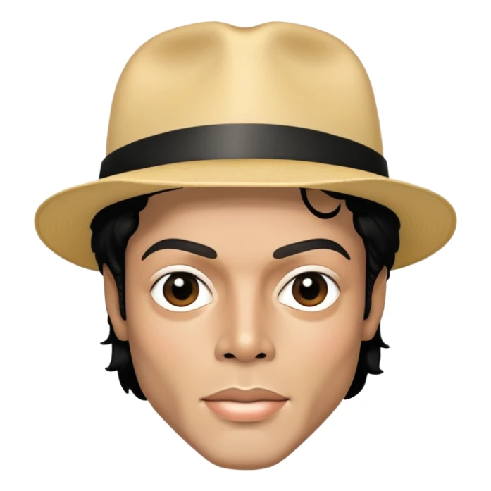 Michael Jackson face portrait sticker