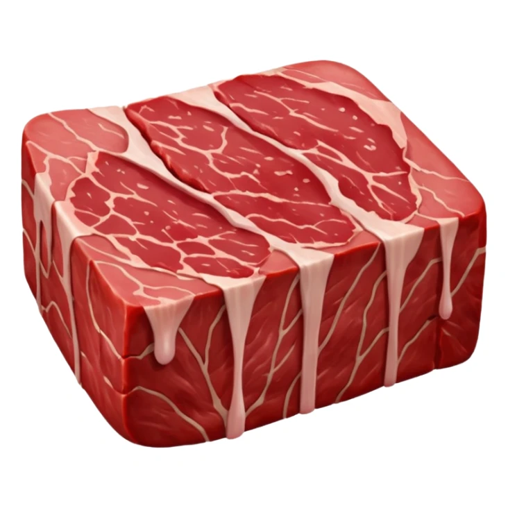 a piece of meat sticker