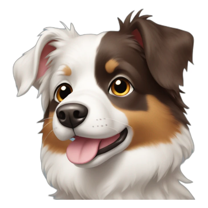 Berger australien brown tricolore blue eyes sticker