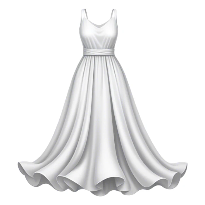 white dress sticker