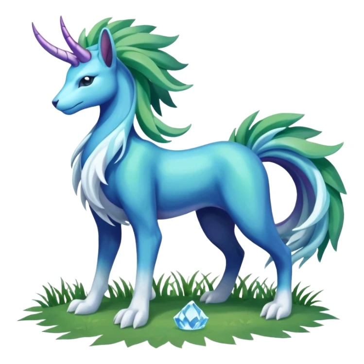 Suicune-Aurorus-Meganium-fusion (full body) sticker