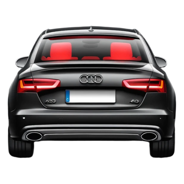 Plakasiz audi a6 arkasi sticker