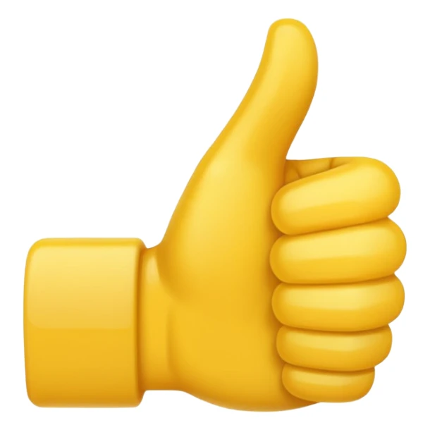 thumbs up emoji, positive and bold sticker