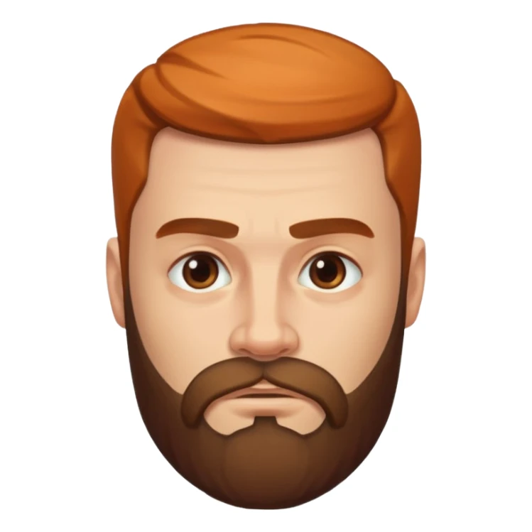 heroic man with beard sticker