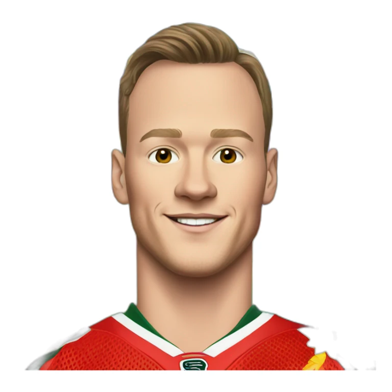 Jonathan Toews as rainbow with daffodils and roses sticker
