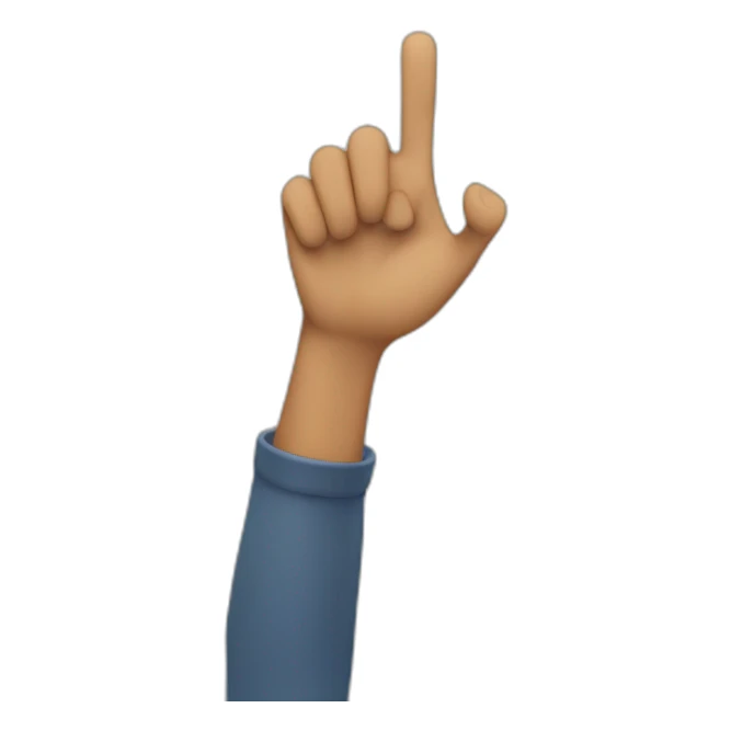 person raising their arm at 90 degrees sticker