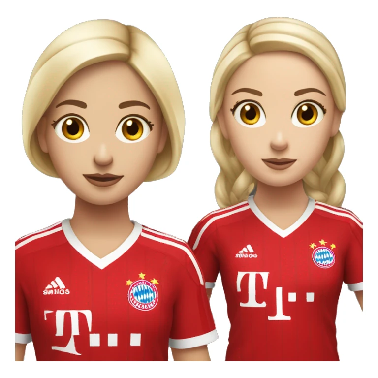 2 blonde girls in a Bayern Munich Trikot  sticker