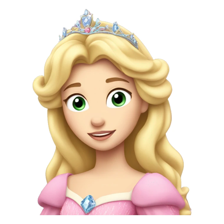 Princess Aurora with tiara sleeping beauty sticker