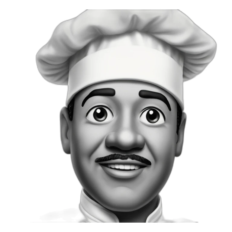 Black Dudley Dickerson wide eyed chef this house sure gone crazyof the three stooges sticker