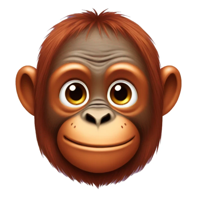 cute orangutan sticker